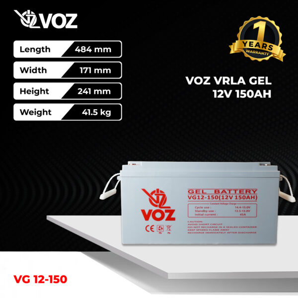 VOZ Gel 12V 150 Ah