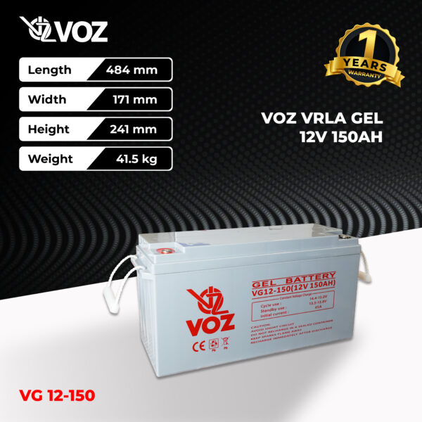 VOZ Gel 12V 150 Ah - Image 2