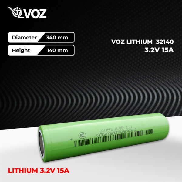VOZ Baterai LifePo4 Lithium iron phosphate 32140 3.2V 15.000 mAh - Image 2