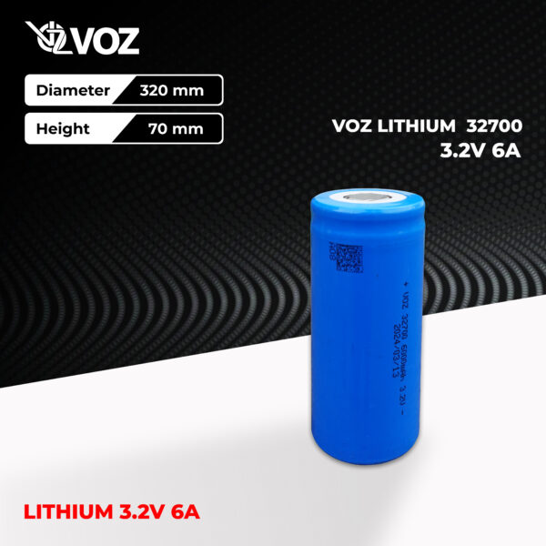 VOZ LifePo4 Lithium iron phosphate 32700 3.2V 6000 mAh