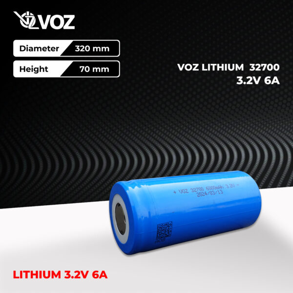 VOZ LifePo4 Lithium iron phosphate 32700 3.2V 6000 mAh - Image 2