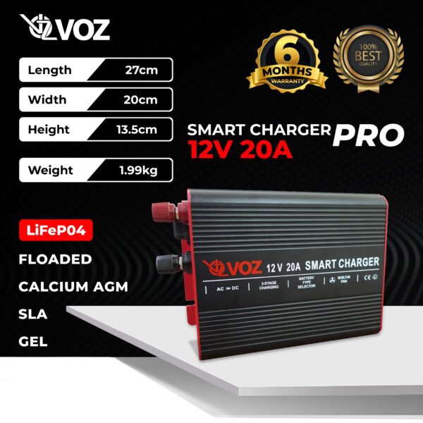 SMART CHARGER  PRO (12V-20A)