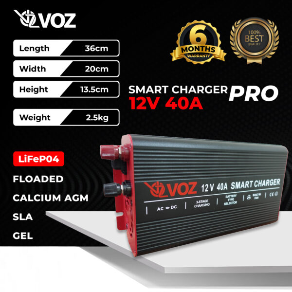 SMART CHARGER  PRO (12V-40A)