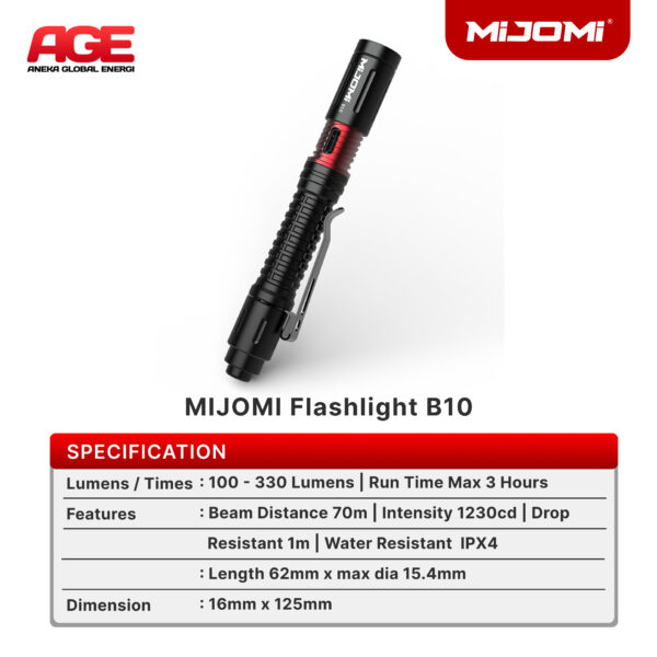 Mijomi Flashlight B10