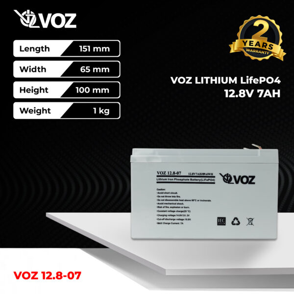 Voz LiFePO4 12.8V 7 Ah