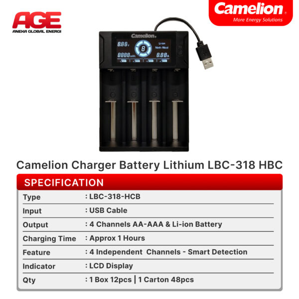Camelion Charger LBC-318-HCB Digital