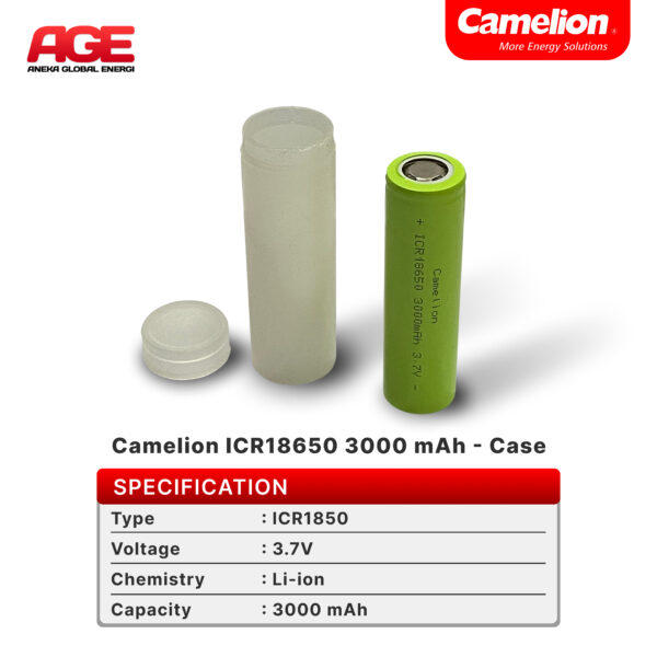 Camelion ICR18650 3000 mAh - Case