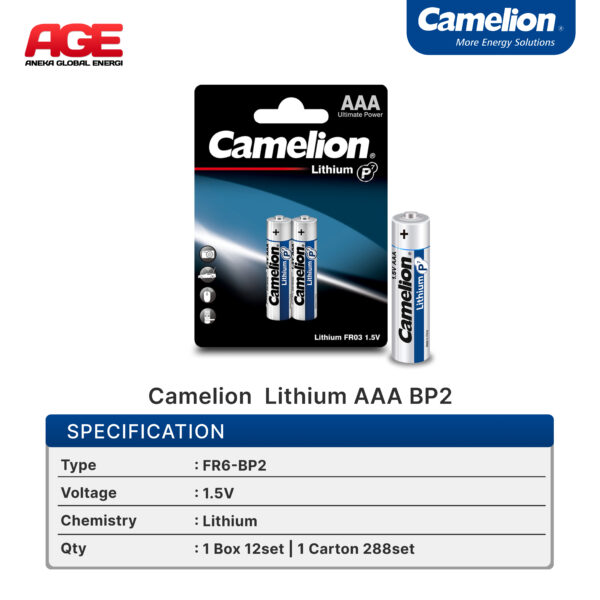 Camelion Lithium AAA BP2